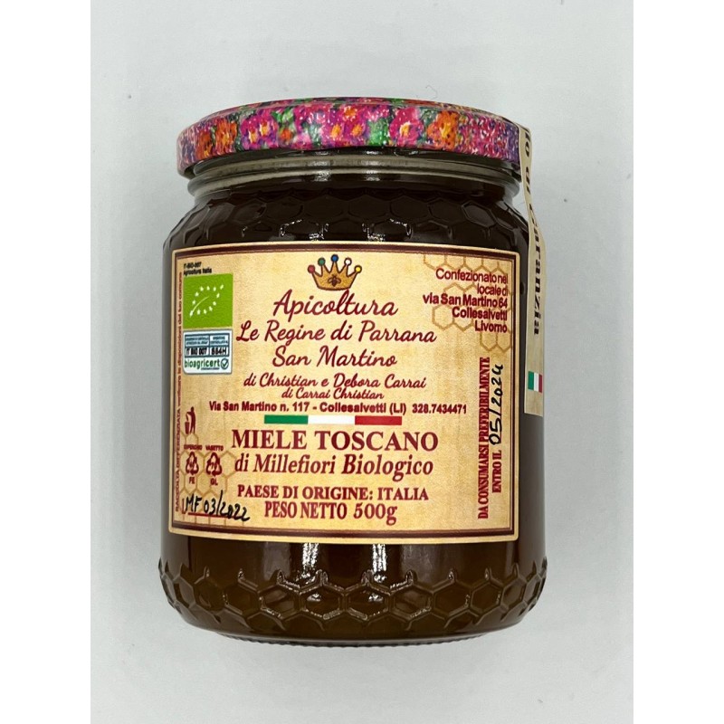 Miele Toscano di Millefiori biologico 0,5 Kg